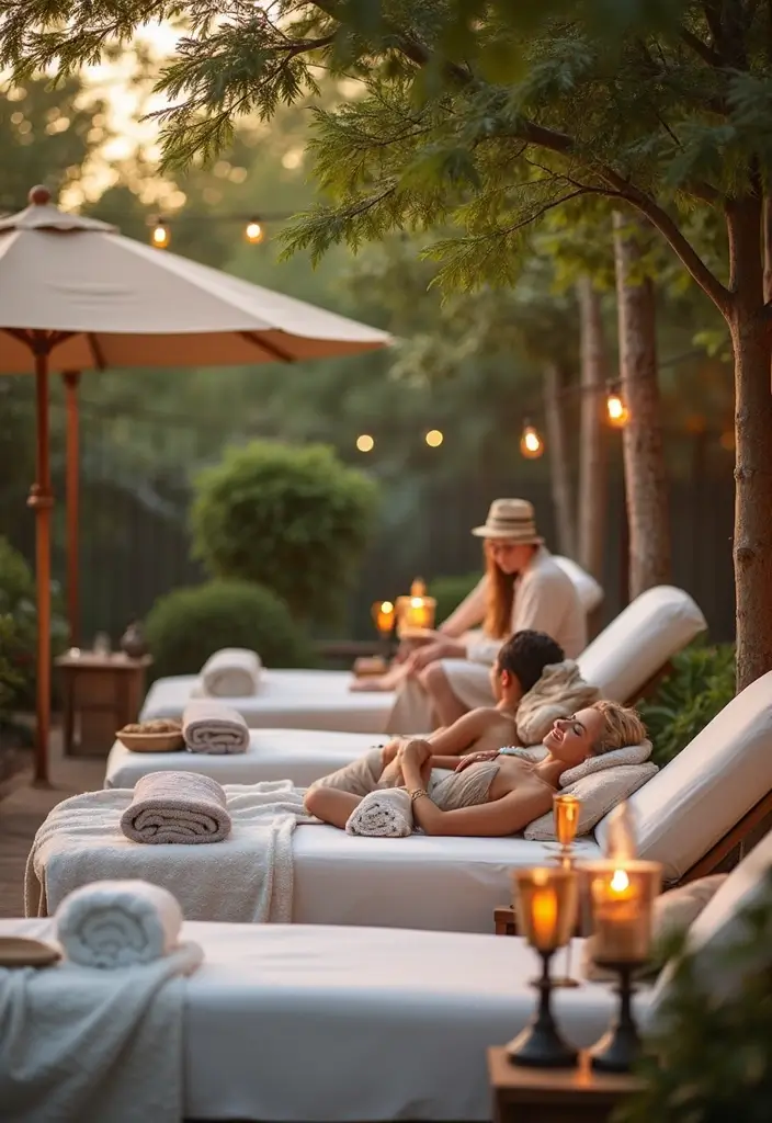 15 Unforgettable Outdoor Party Ideas for Adults That Will Light Up Your Backyard! - 11. Outdoor Spa Retreat