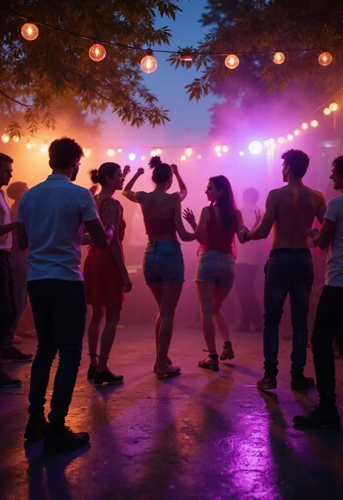 15 Unforgettable Outdoor Party Ideas for Adults That Will Light Up Your Backyard! - 13. The Ultimate Dance Party