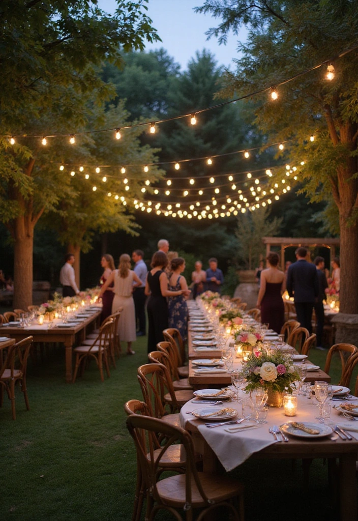 15 Unforgettable Outdoor Party Ideas for Adults That Will Light Up Your Backyard! - 4. Elegant Garden Party