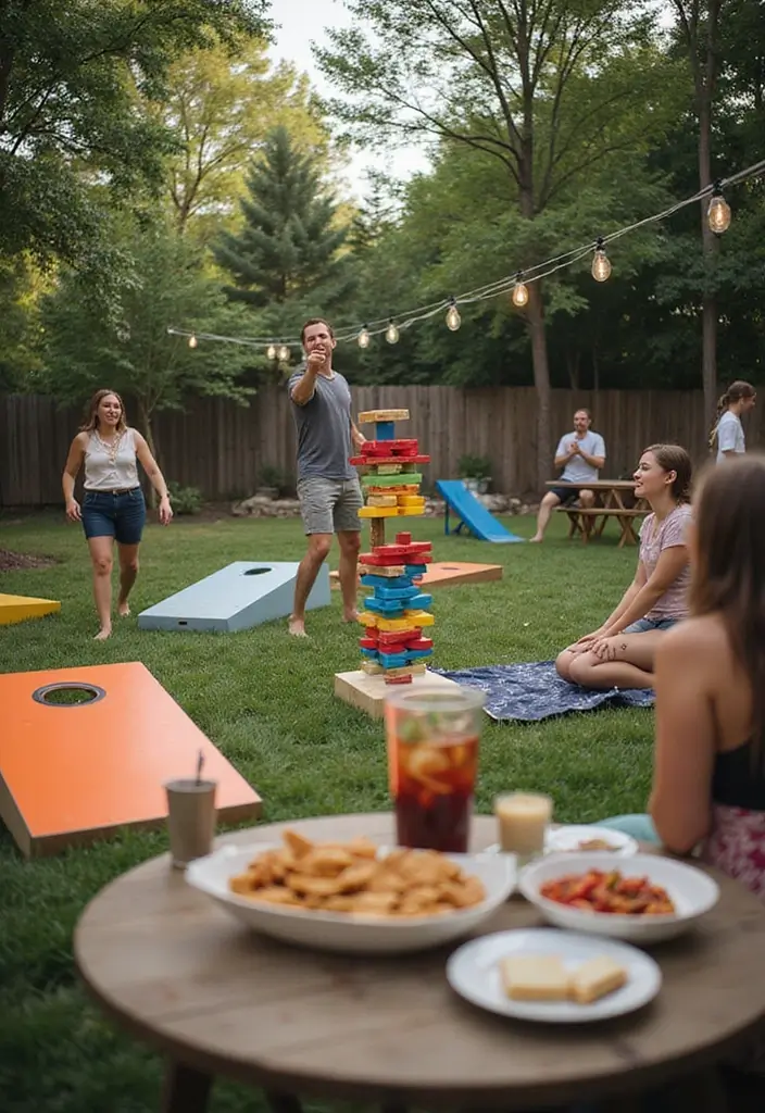 15 Unforgettable Outdoor Party Ideas for Adults That Will Light Up Your Backyard! - 5. Outdoor Game Night