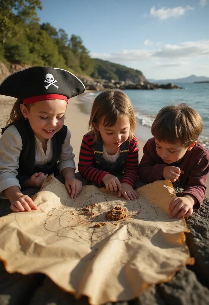 25 Epic Outdoor Party Ideas for Kids That Will Make You the Coolest Parent! - 16. Pirate Treasure Hunt
