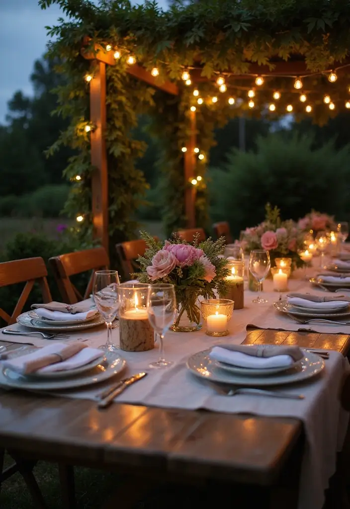 Outdoor Party Ideas at Night: 10 Unique Ways to Celebrate Under the Stars! - 4. Twilight Themed Dinner Party