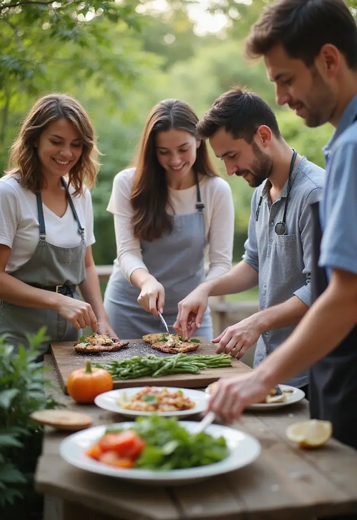 21 Outdoor Summer Party Ideas That Will Make You the Host Everyone Talks About! - 11. Outdoor Cooking Class