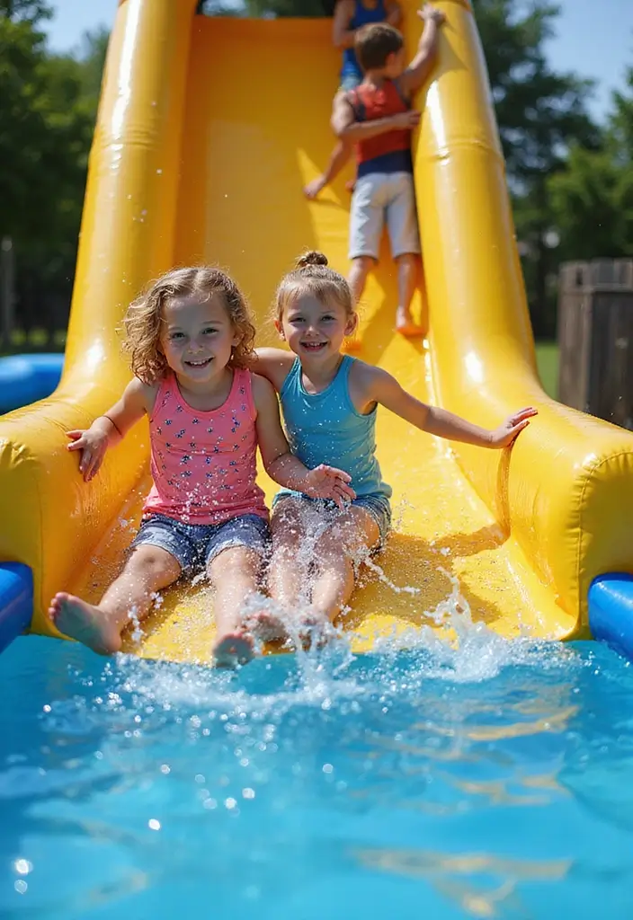 25 Epic Outdoor Party Ideas for Kids That Will Make You the Coolest Parent! - 6. DIY Water Slide