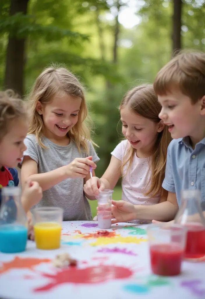 25 Epic Outdoor Party Ideas for Kids That Will Make You the Coolest Parent! - 17. Science Experiment Party