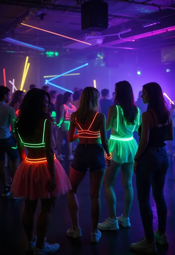 Outdoor Party Ideas at Night: 10 Unique Ways to Celebrate Under the Stars! - 5. Neon Glow Party