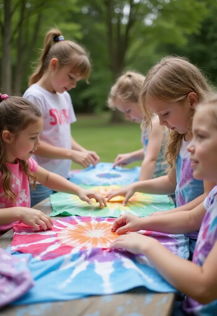 25 Epic Outdoor Party Ideas for Kids That Will Make You the Coolest Parent! - 25. DIY Tie-Dye Party