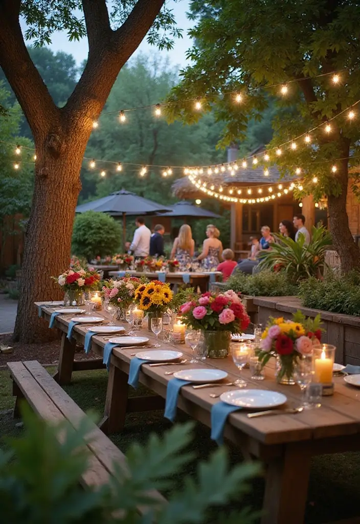 Outdoor Party Ideas at Night: 10 Unique Ways to Celebrate Under the Stars! - 1. Enchanted Garden Party