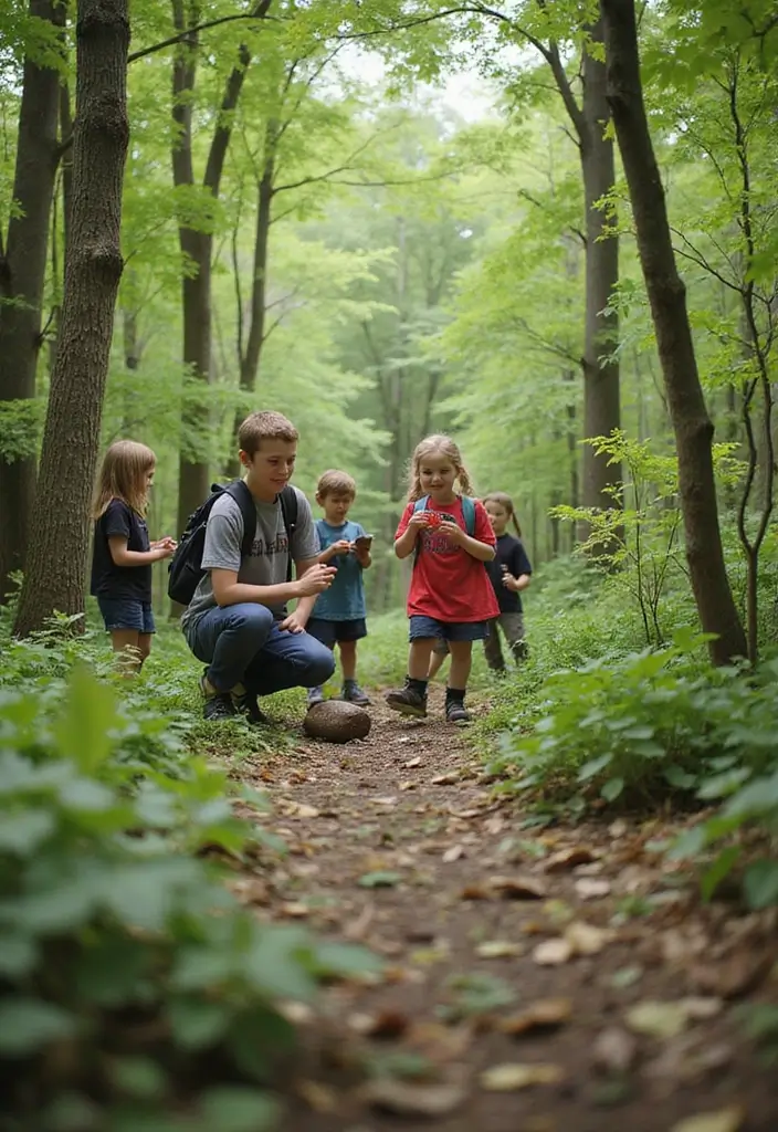 25 Epic Outdoor Party Ideas for Kids That Will Make You the Coolest Parent! - 4. Nature Scavenger Hunt