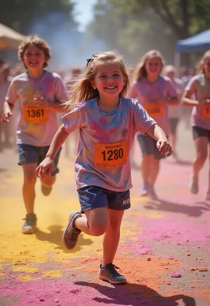 25 Epic Outdoor Party Ideas for Kids That Will Make You the Coolest Parent! - 5. Color Run Party
