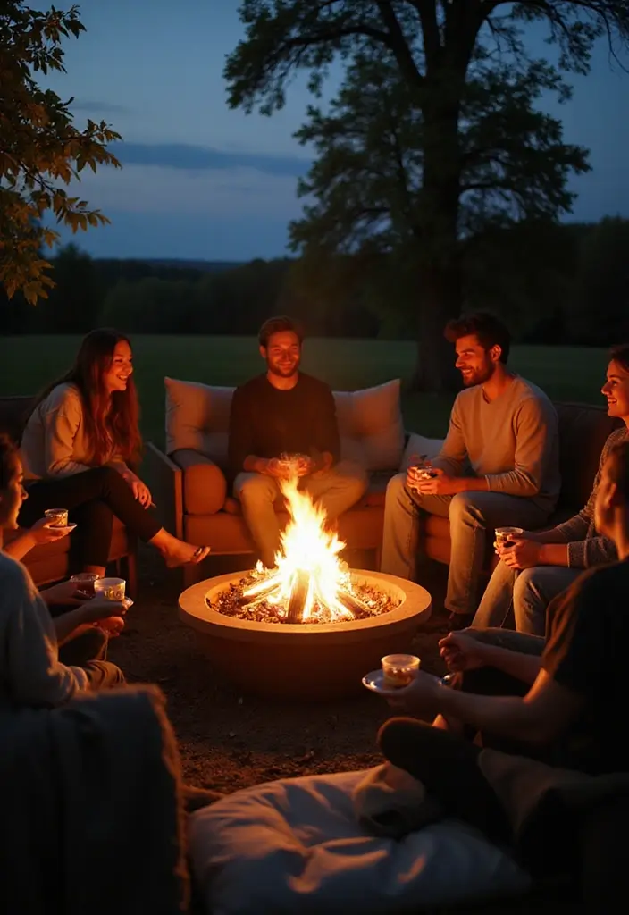 Outdoor Party Ideas at Night: 10 Unique Ways to Celebrate Under the Stars! - 10. Chill Vibes Bonfire Night