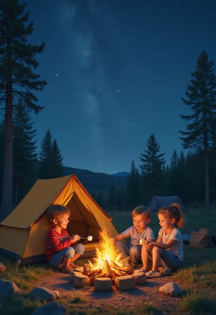 25 Epic Outdoor Party Ideas for Kids That Will Make You the Coolest Parent! - 3. Backyard Camping Adventure