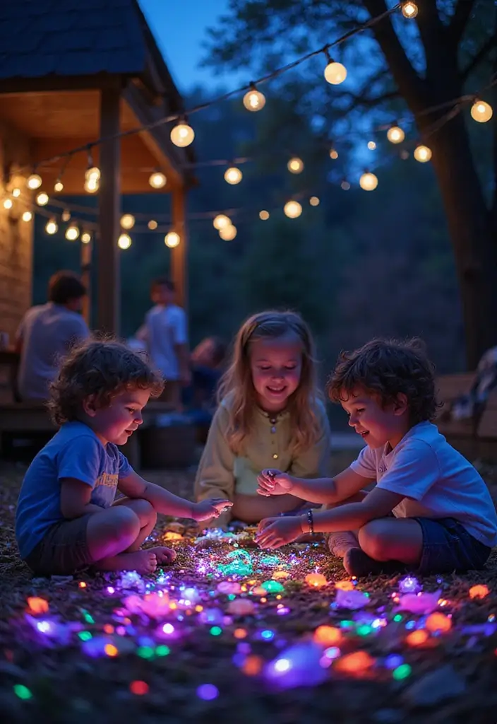 25 Epic Outdoor Party Ideas for Kids That Will Make You the Coolest Parent! - 13. Glow-in-the-Dark Party