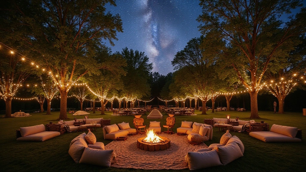 outdoor party ideas at night