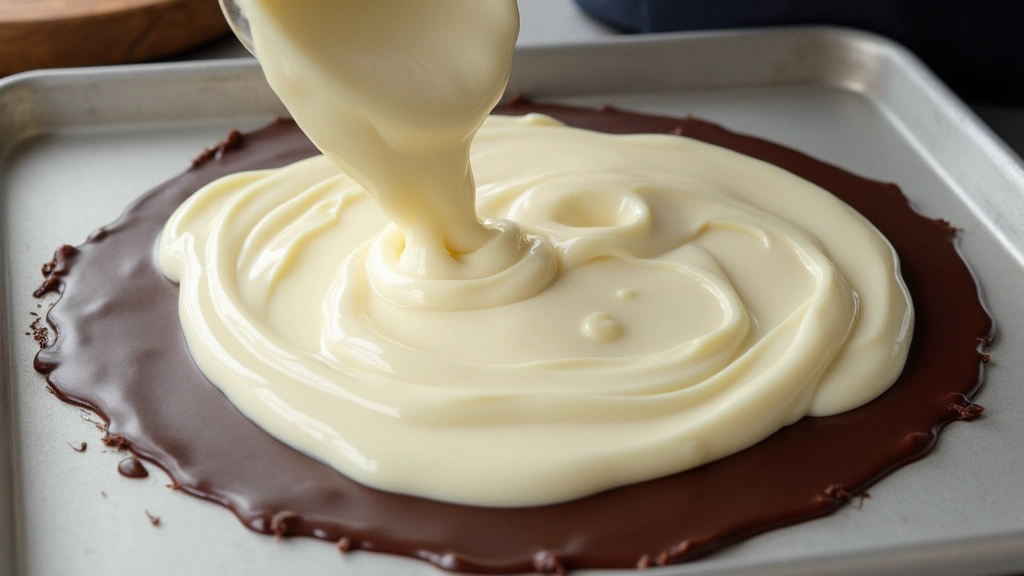 Best Peppermint Bark Recipe: Layered Chocolate and Peppermint Crunch - Step 6: Layer White Chocolate