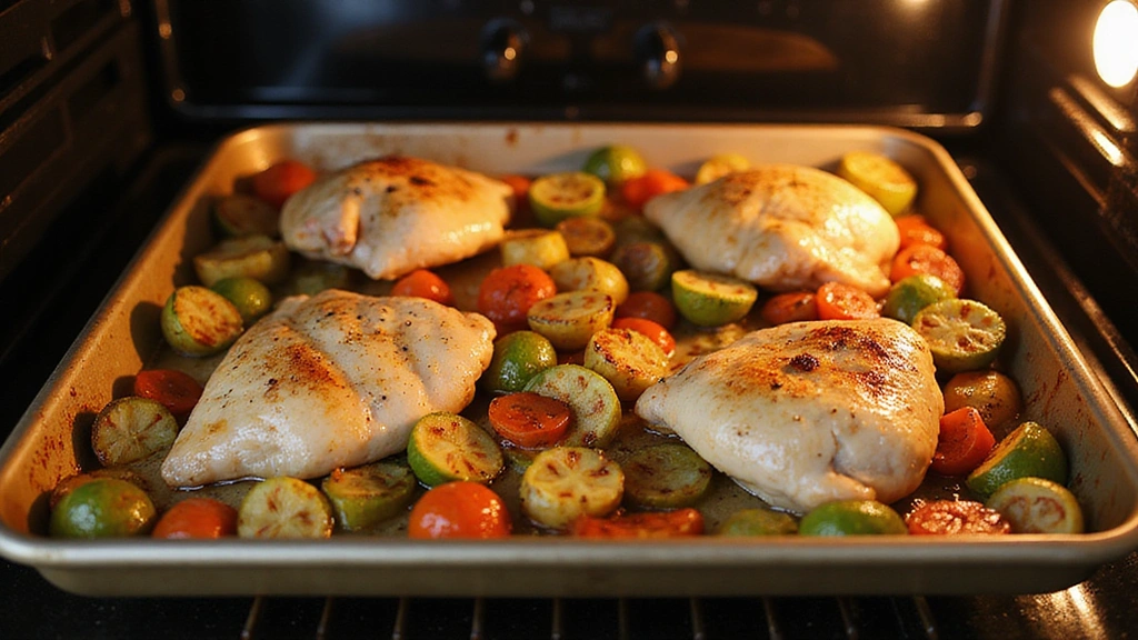 Chicken and Chickpea Tray Bake Recipe: Easy Sheet-Pan Dinner in 30 Minutes - Step 6: Bake
