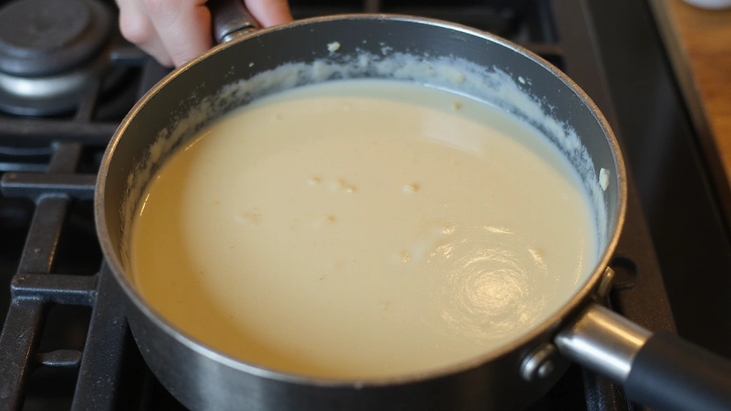 Creamy Vegan Alfredo Sauce: Nut-Free Cauliflower Recipe You’ll Love - Step 6: Heat Sauce
