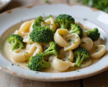 Creamy Vegan Broccoli & Shells: A Comforting Plant-Based Delight