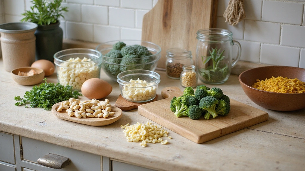 Creamy Vegan Broccoli & Shells: A Comforting Plant-Based Delight - Step 1: Prepare Ingredients