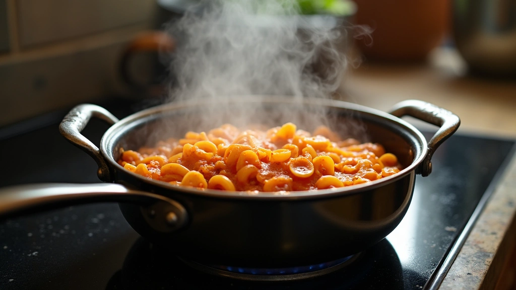 Creamy Vegan Broccoli & Shells: A Comforting Plant-Based Delight - Step 6: Heat Sauce