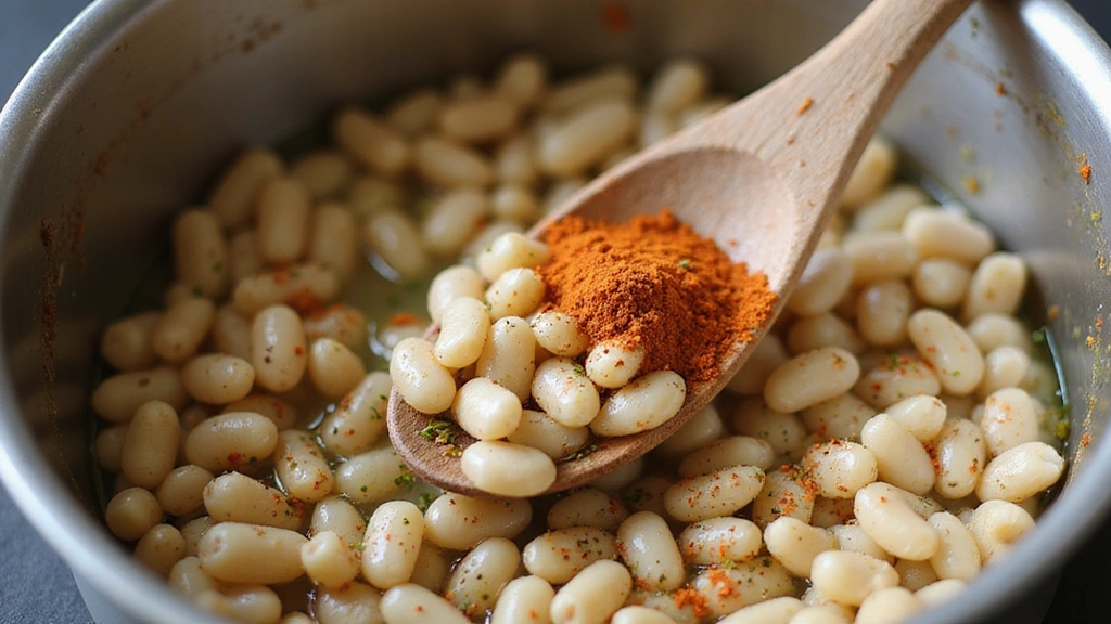 Creamy Vegan White Bean Soup: A Deliciously Cozy Recipe - Step 3: Add Beans and Seasonings