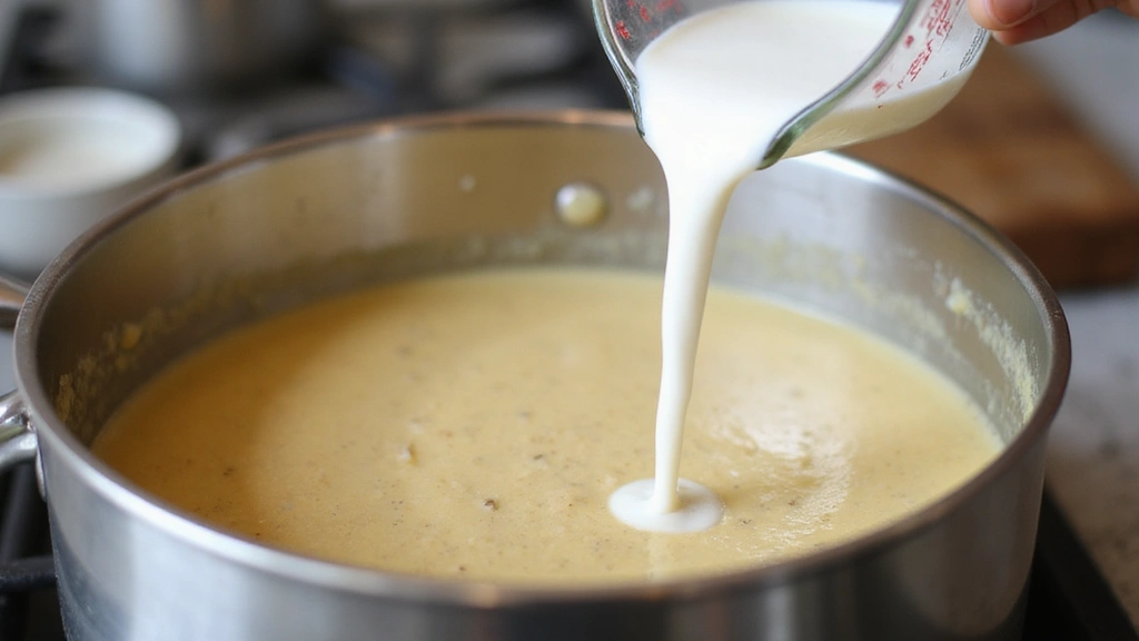 Creamy Vegan White Bean Soup: A Deliciously Cozy Recipe - Step 6: Add Almond Milk