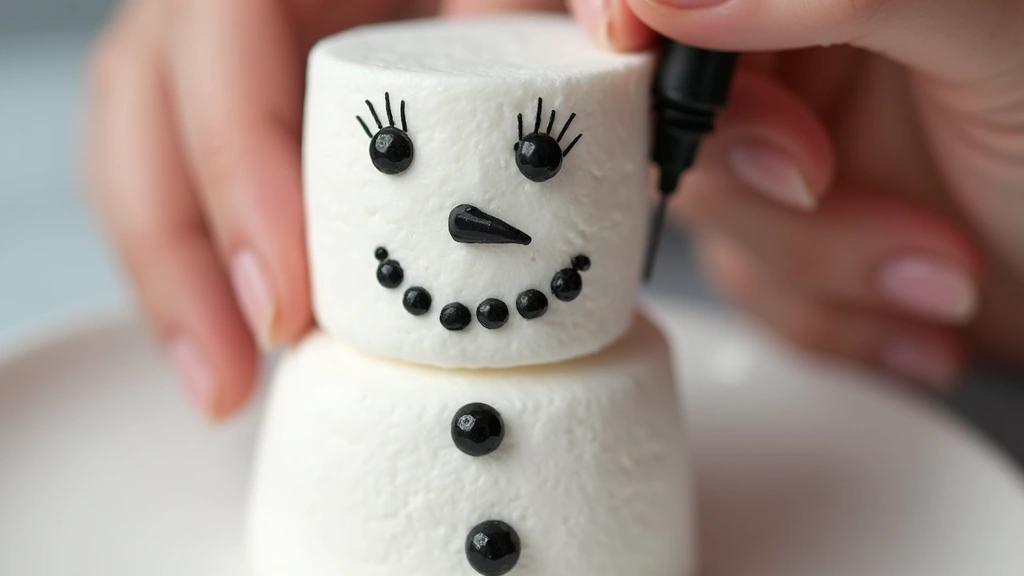 Create Magical Snowman Marshmallow Pops: Perfect for Winter Parties - Step 5: Detail with Gel