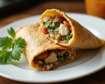 Crispy Bean & Rice Folded Wrap: Quick, Easy, and Delicious Crispy Bean & Rice Folded Wrap: Quick, Easy, and Delicious