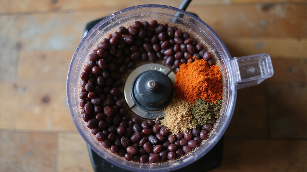 Crispy Bean & Rice Folded Wrap: Quick, Easy, and Delicious - Step 2: Blend the Beans