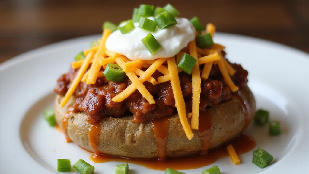 Easy Chilli Baked Potatoes: A Quick and Flavorful Weeknight Meal - Step 8: Assemble and Serve