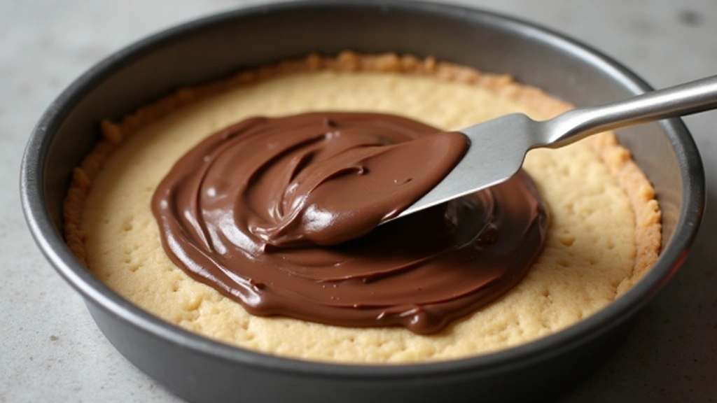 Easy No-Bake Nutella Fudge Bars (Vegan & Gluten-Free) - Step 5: Spread the Filling