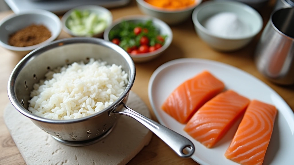 Easy One-Pot Recipe: Salmon with Miso, Turmeric, and Coconut Rice - Step 1: Prepare Ingredients
