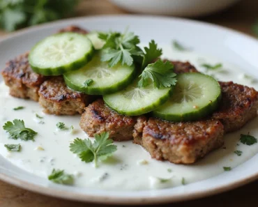 Fresh Cucumber Yogurt Sauce for Smashed Beef Kebabs: Perfect Pairing