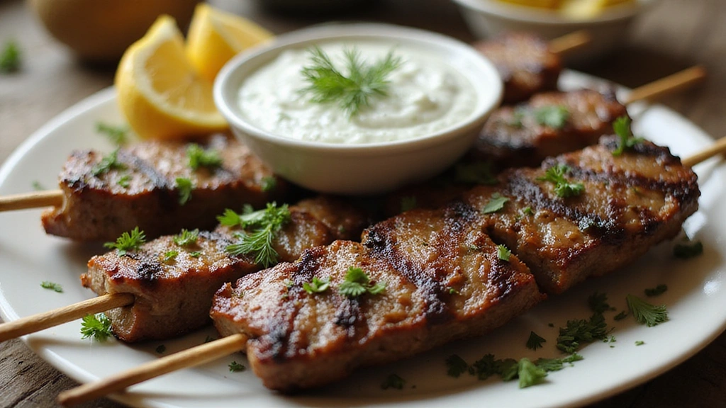 Fresh Cucumber Yogurt Sauce for Smashed Beef Kebabs: Perfect Pairing - Step 8: Serve with Sauce