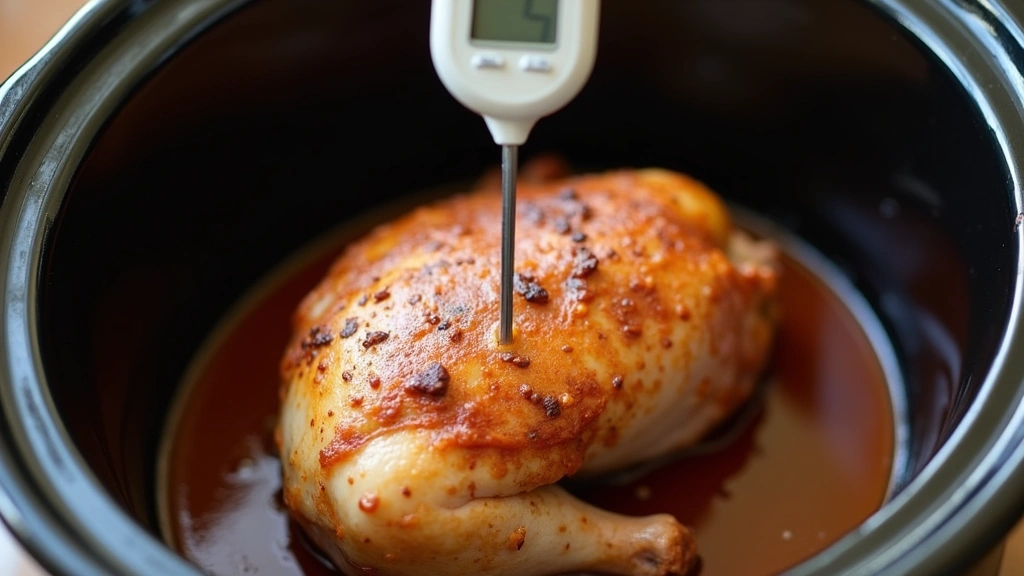 Garlic Butter Chicken in the Slow Cooker: One-Pot Weeknight Dinner - Step 7: Check Chicken for Doneness