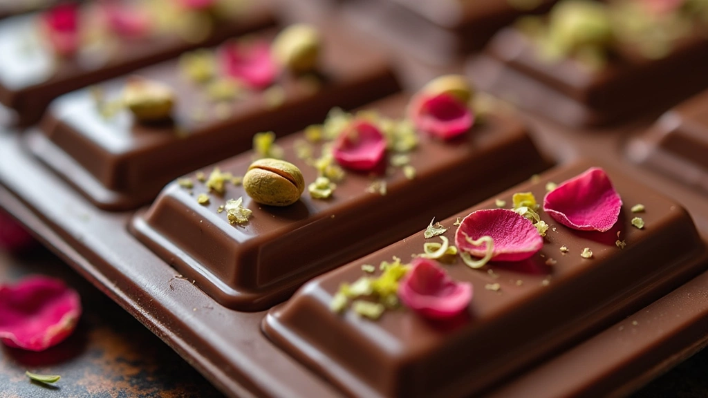 Handmade Dubai Chocolate Bars: A Luxurious Treat - Step 7: Add Toppings