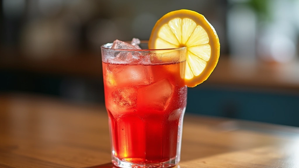 Homemade Diabolo Grenadine: Simple Steps to a Bright, Fizzy Drink - Step 5: Garnish with Lemon