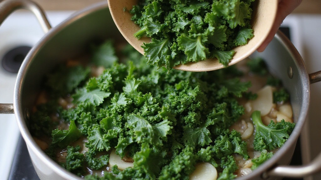 How to Make One-Pot Beans, Greens and Grains: 30-Minute Healthy Dinner - Step 4: Add Kale