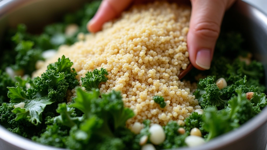 How to Make One-Pot Beans, Greens and Grains: 30-Minute Healthy Dinner - Step 5: Incorporate Quinoa