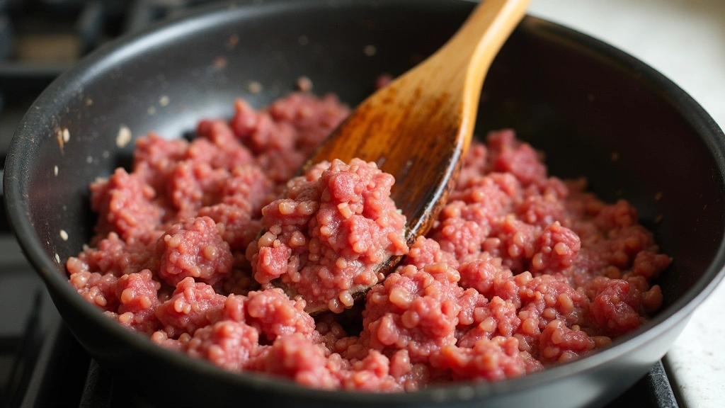 How to Make a Creamy Spicy Bolognese in 30 Minutes - Step 3: Brown the Beef