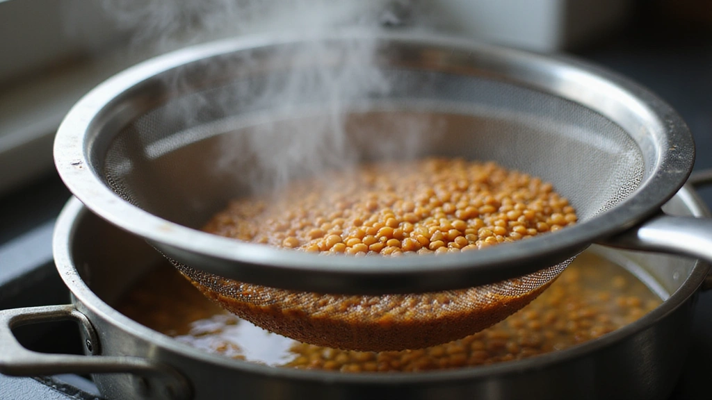 How to Make the Best French Lentil Salad: Fresh, Tangy & Protein-Packed - Step 3: Drain Lentils
