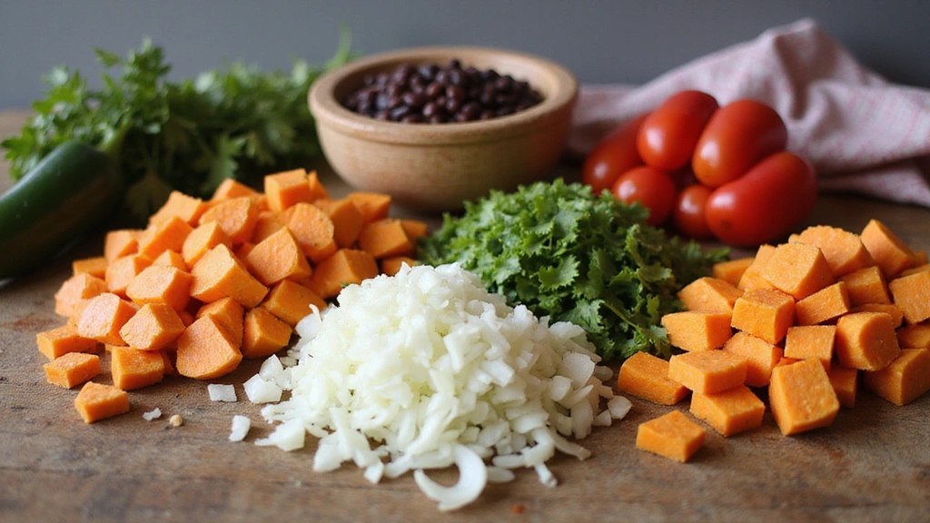 How to Whip Up Tasty Black Bean Sweet Potato Burritos in 30 Minutes - Step 1: Prepare Ingredients