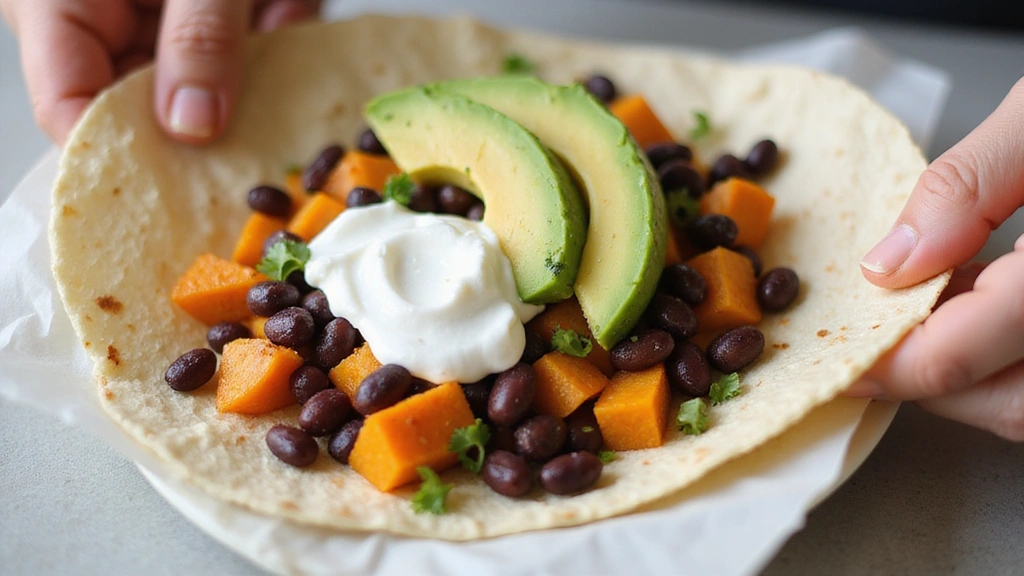 How to Whip Up Tasty Black Bean Sweet Potato Burritos in 30 Minutes - Step 6: Assemble Burritos