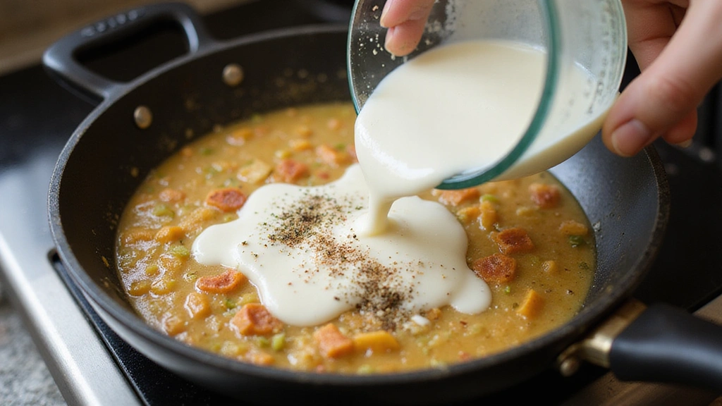 Indulge in Creamy Tuscan Chicken: The Ultimate Italian Comfort Food - Step 6: Add Cream and Seasonings