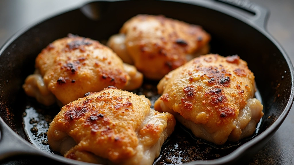 One-Pan Crispy Chicken With Lime Butter: Crisp Skin, Flavorful Inside with in 30mins - Step 3: Sear Chicken