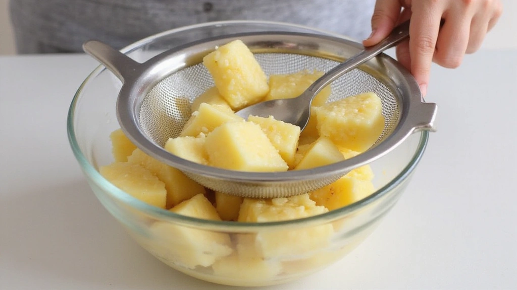 Pineapple Punch with Ginger: Fresh, Zesty & Fizzy - Step 3: Strain the Mixture