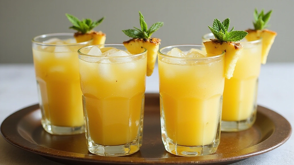 Pineapple Punch with Ginger: Fresh, Zesty & Fizzy - Step 8: Serve the Punch