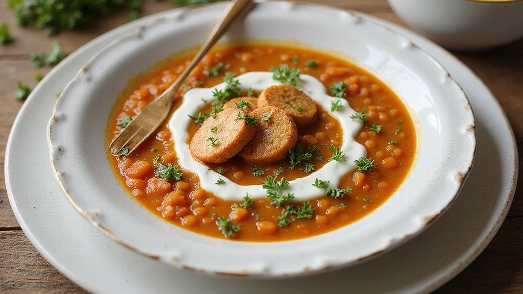 Protein-Packed Chicken and Red Lentil Soup with Lemon Yogurt Swirl - Nest Notion