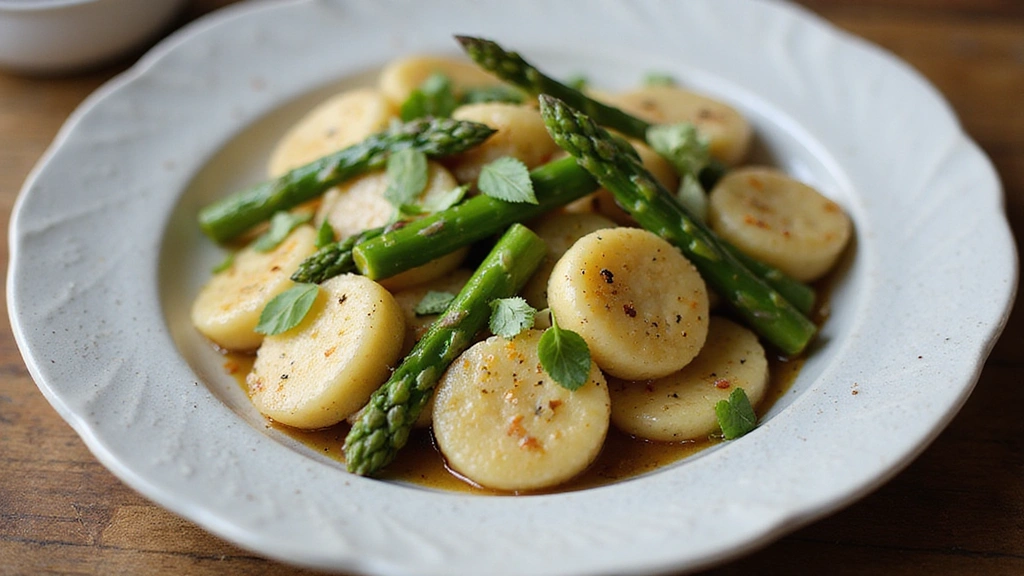 Quick Skillet Gnocchi With Miso Butter and Asparagus (15-Minute Recipe) - Nest Notion