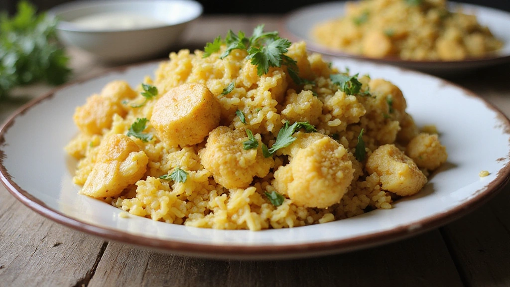 Roasted Cauliflower and Red Curry Rice: A Wholesome Vegetarian Delight - Step 6: Plate the Dish